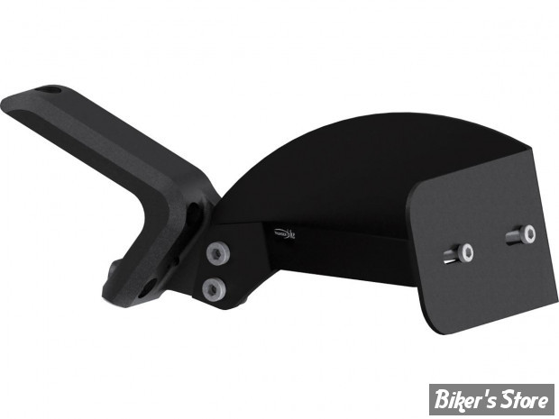 -  SUPPORT DE PLAQUE LATERALE - THUNDERBIKE - SOFTAIL FXDRS 19/20 - DESIGN : LONG - NOIR MAT - 28-74-190