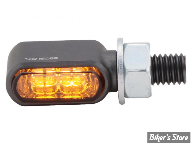 - FEU DE POSITION A LEDS - HIGHSIDER - LITTLE BRONX - HIGHSIDER pro Little Bronx LED Indicator Housing - 1 FONCTION - CORPS : TITANIUM / CABOCHON : FUMÉ