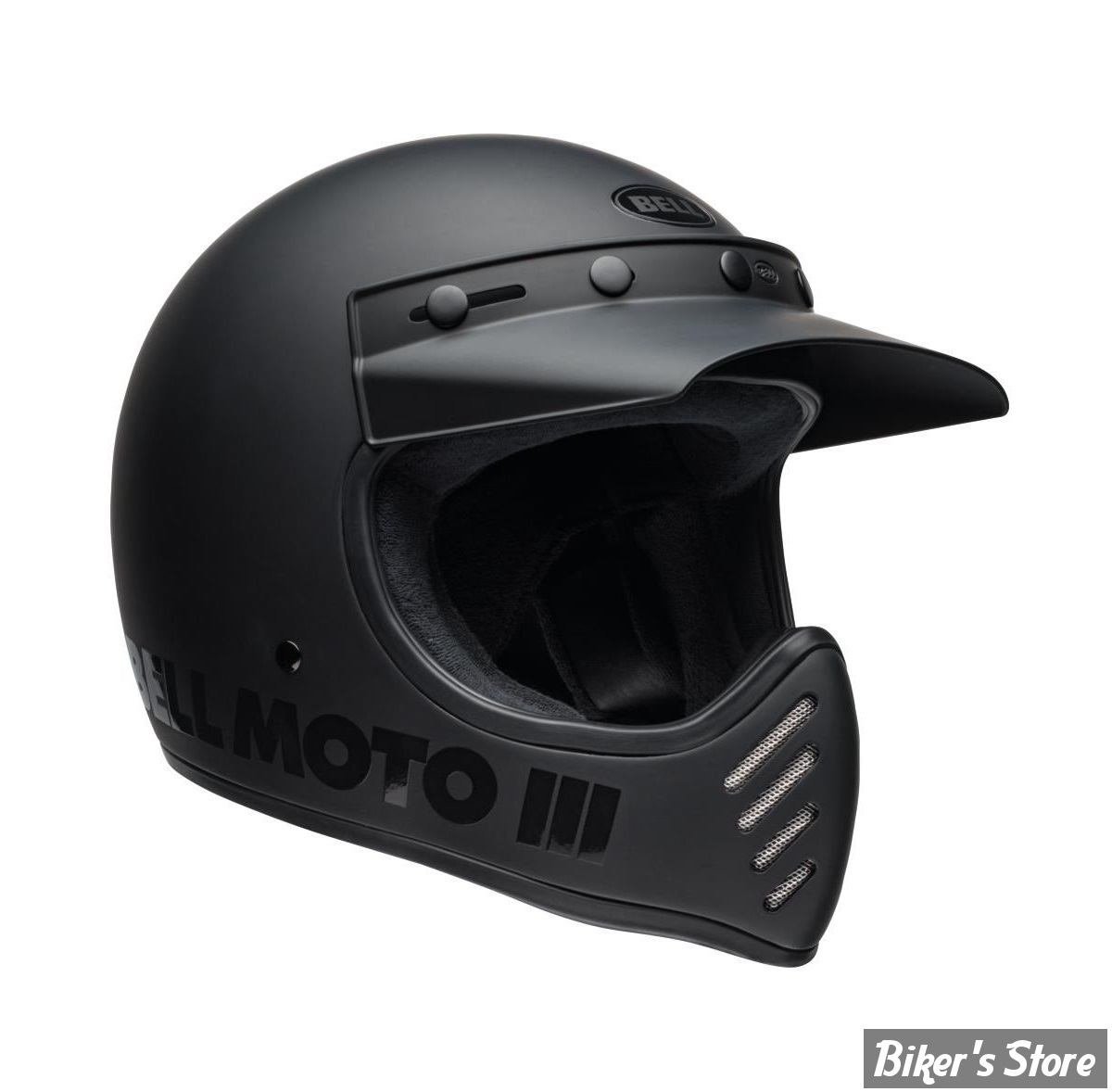 Matte black dirt bike helmet sales
