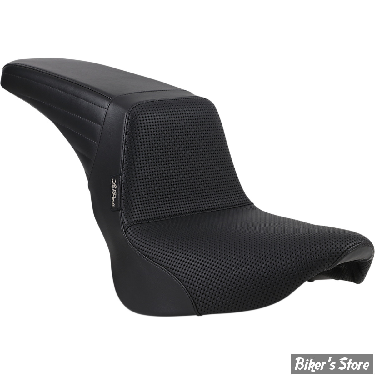 - SELLE DUO - SOFTAIL FXLR / FXLRS / FLSB - LE PERA - KICKFLIP - TRESSAGE TYPE VANNERIE - AVEC BIKER GEL - LGYR-590BW