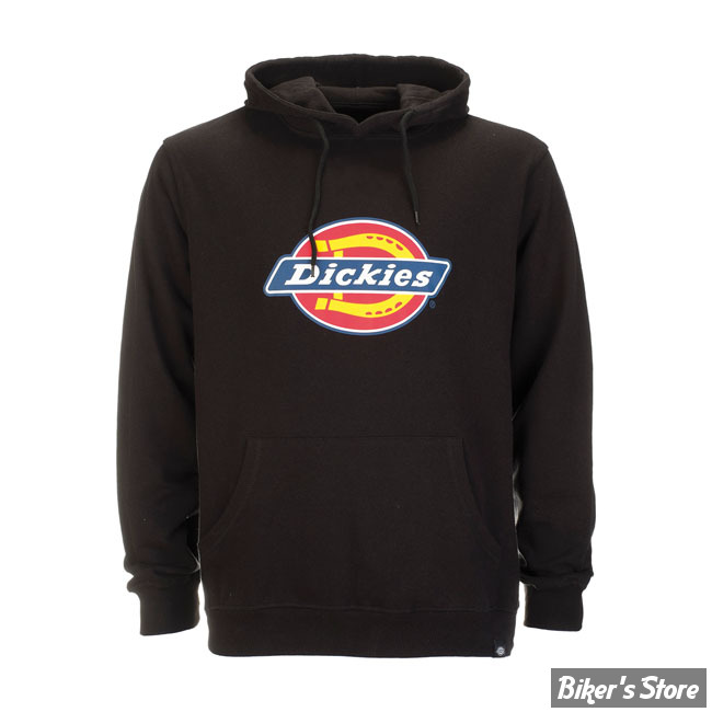 SWEAT SHIRT A CAPUCHE - DICKIES - ICON LOGO - NOIR - TAILLE XS