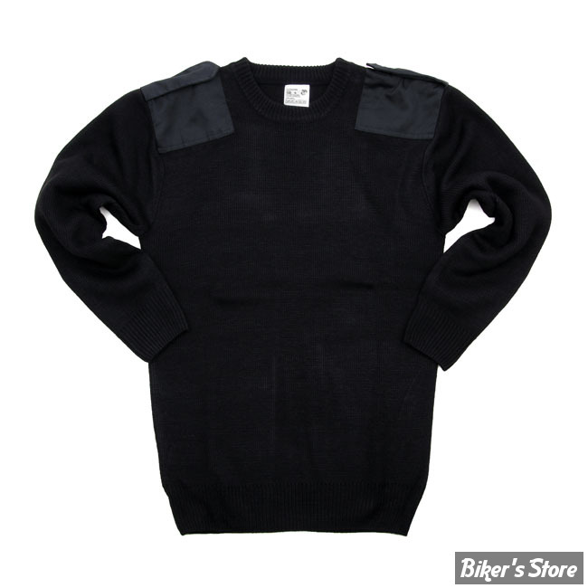 PULL OVER - FOSTEX - WORKING PULLOVER ACRYLIC - NOIR - TAILLE M