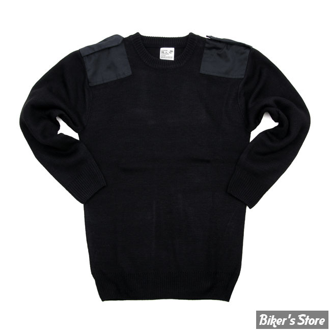 PULL OVER - FOSTEX - WORKING PULLOVER ACRYLIC - NOIR - TAILLE XL