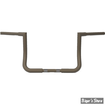 - GUIDON APEHANGER - GUIDON LA CHOPPERS - TWIN PEAKS BAGGER - 1" 1/4 - HAUTEUR : 25.50 CM / 10" - BRONZE - LA-7361-10Z