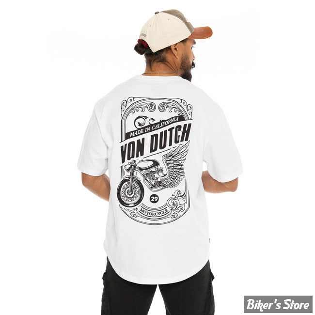 -TEE-SHIRT - VON DUTCH - Frame t-shirt - WHITE - TAILLE L