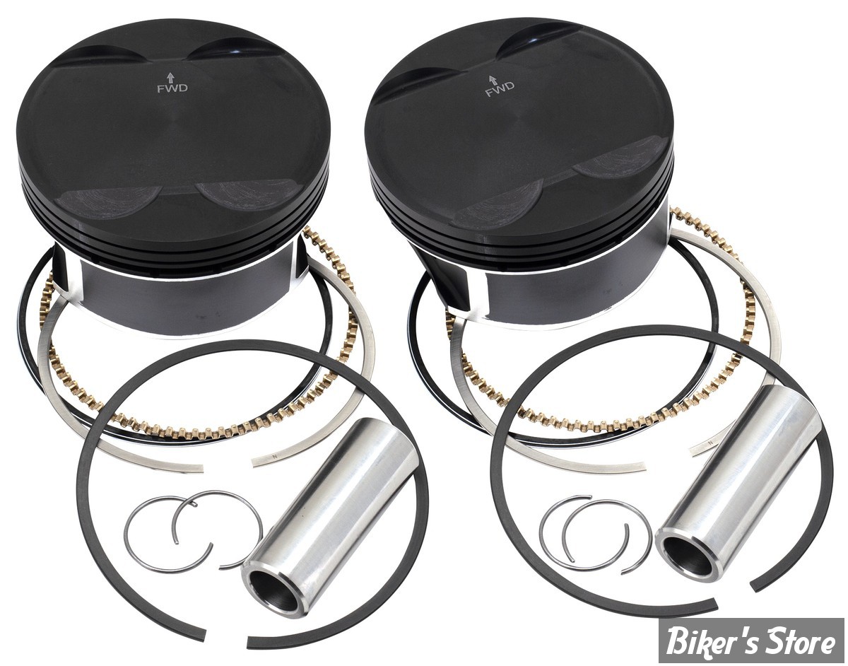 ECLATE G - PIECE N° 16 - KIT PISTONS 114" EN 118"- MILWAUKEE EIGHT 17UP - ALESAGE : 4.080" - WISECO - KIT PISTONS COTE - +0.000 - 