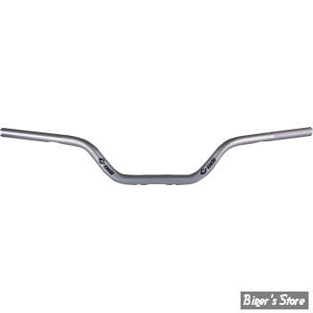 GUIDON - ODI - V-TWIN MOTO  - TIRAGE ELECTRONIQUE - DIAMETRE : 1" - ANODISÉ ARGENT - H691CFS