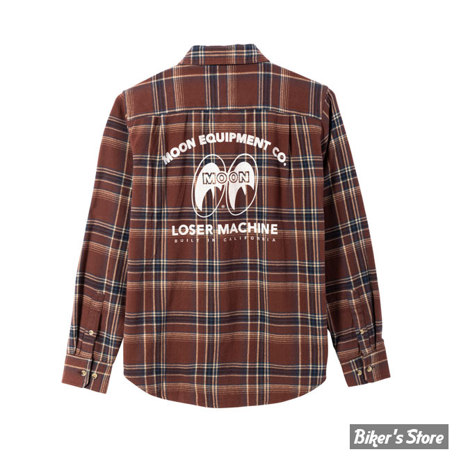 - CHEMISE MANCHES LONGUES - LOSER MACHINE X MOONEYES - Charlie shirt - TAILLE XL