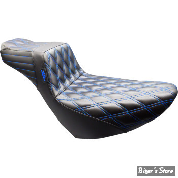 - SELLE DUO - SPECIAL GRANDES JAMBES - SOFTAIL FXLR / FXLRS / FLSB - LE PERA - TAILWHIP DADDY LONG LEGS - NOIR / COUTURES : BLEU - LYR-580DLDD-BE01