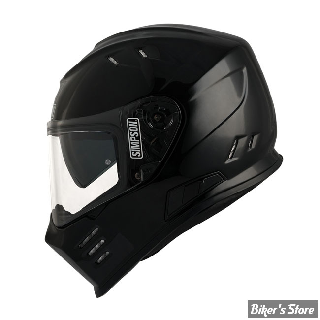 - CASQUE INTEGRAL - SIMPSON - Simpson Venom helmet - COULEUR : BLACK METAL - TAILLE S