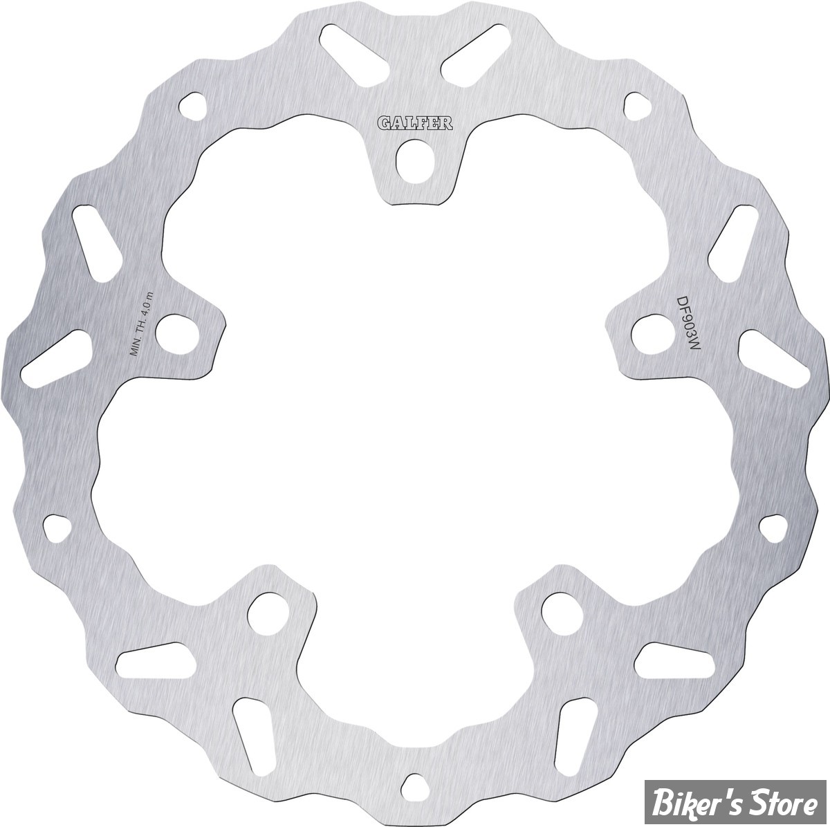 DISQUE AVANT - 12.6" - OEM 41500158A - Galfer DF903 Wave Solid 12.6 - WAVE - FIXE - GAUCHE OU DROIT - ACIER INOX - DF903W