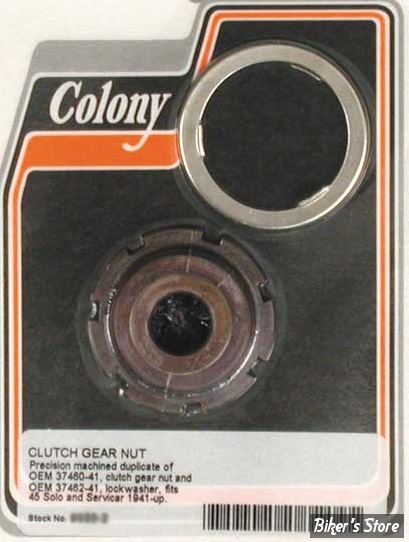 ECLATE A - PIECE N° 45 - ECROU DE MOYEU (KIT) - COLONY CLUTCH GEAR NUT - OEM 37460-41 - COLONY - 9533-2 ---NEUF - NI REPRIS - NI ÉCHANGÉ--