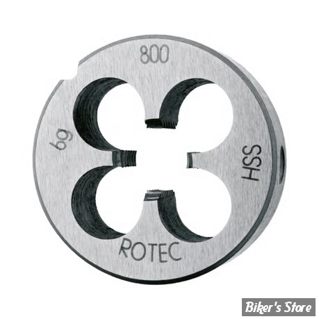 FILIÈRE 7/16" X 14 / OD : 30 MM - Rotec, HSS Round threading die, DIN-EN 22568, UNC 7/16"-14  