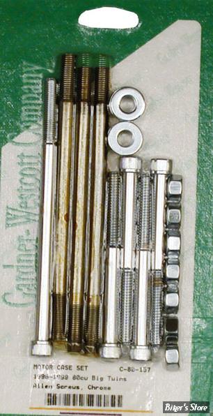 ECLATE J - PIECE N° 20 - VISSERIE CARTER MOTEUR - BIGTWIN 96/99 - CHROME - ALLEN - GARDNER-WESTCOTT COMPANY - (NEUF: NI REPRIS, NI ECHANGEE)
