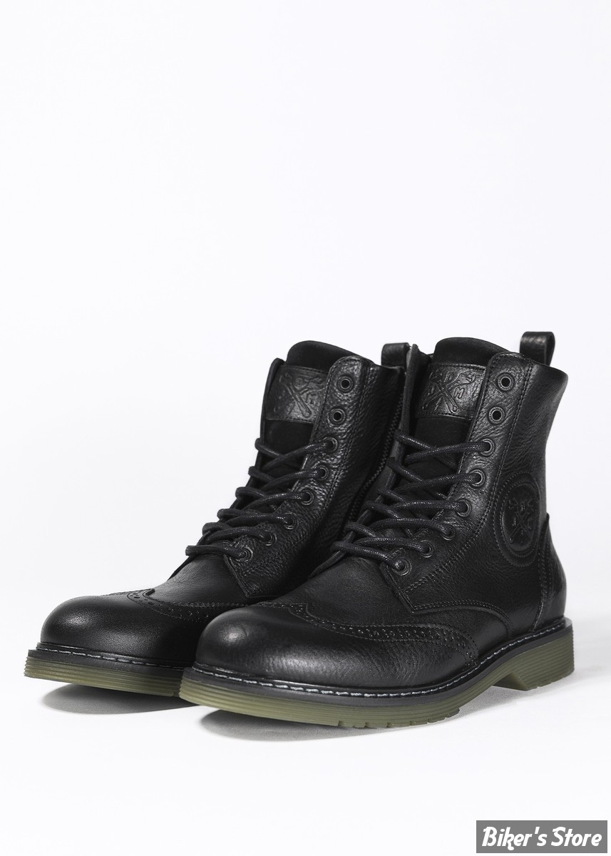 BOTTINES - JOHN DOE MOTORCYCLE - RIDING BOOTS SIXTY BUDAPEST - NOIR - POINTURE 36