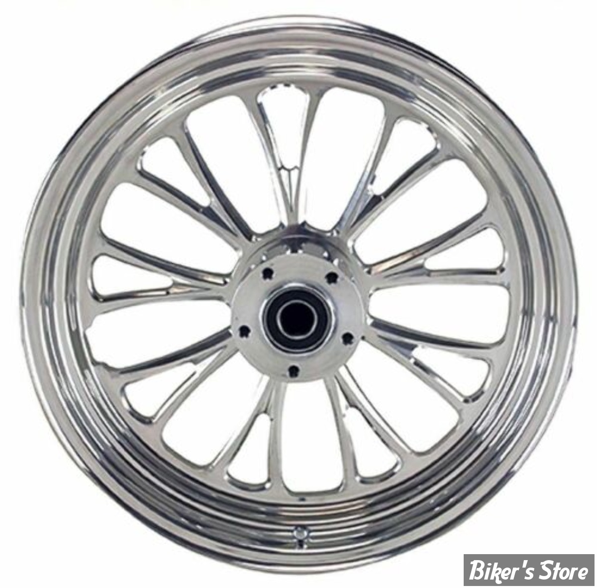 18 x 3.50 - ROUE ULTIMA ALUMINIUM - APPLICATION CUSTOM AXE 1" - MANHATTAN - D-F - Manhattan Front Wheel  - POLI - 37-635
