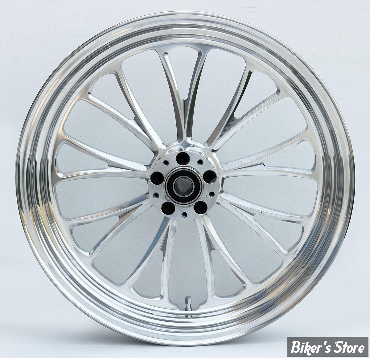 18 x 5.50 - ROUE ULTIMA ALUMINIUM - ARRIERE -  APPLICATION CUSTOM AXE 1" - MANHATTAN - D-F - Manhattan REAR Wheel  - POLI - 37-628
