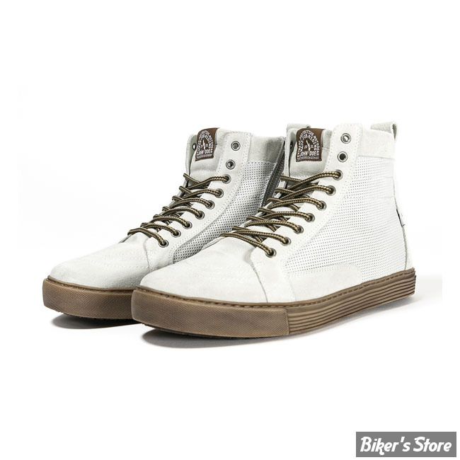 SNEAKERS - JOHN DOE MOTORCYCLE - NEO - BLANC/MARRON - POINTURE 39