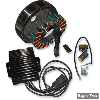 SYSTEME DE CHARGE - SOFTAIL 2001/2006 - CYCLE ELECTRIC INC - 70 Series 45 Amp Three Phase Kits - CE-73TR