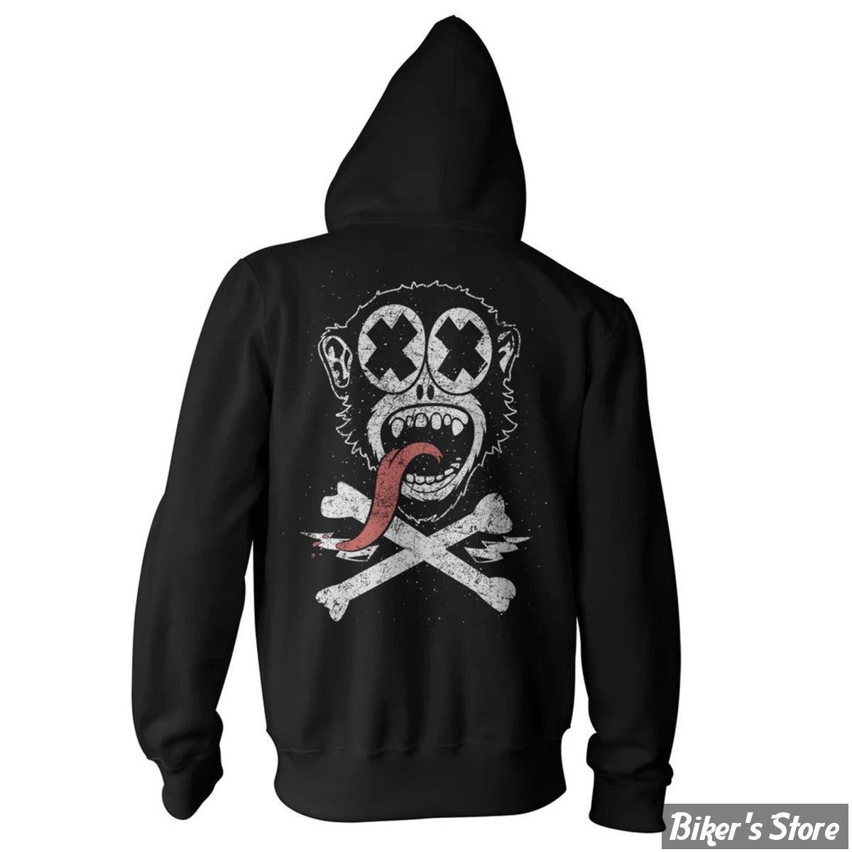   - SWEAT SHIRT A CAPUCHE ZIPPE - GAS MONKEY - GMG Knockout Zipped  - BLACK - TAILLE M