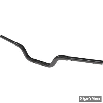 - GUIDON 32MM SUR RISERS 32MM - HAUTEUR : 10.00 CM / 4" - MAGNUM - Mach Moto Handlebar - FLTRX 23UP / SOFTAIL 25UP - NOIR BRILLANT - 4HB-3104