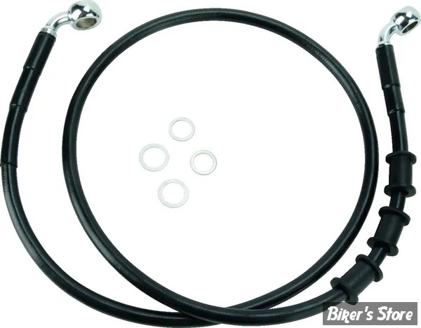 DURITE DE FREIN AVANT - SOFTAIL FLSTN 2008/2013 - LONGUEUR : +4 " (116CM / 45" 3/4) - OEM 42314-08 - NOIR - 680219-2BLK
