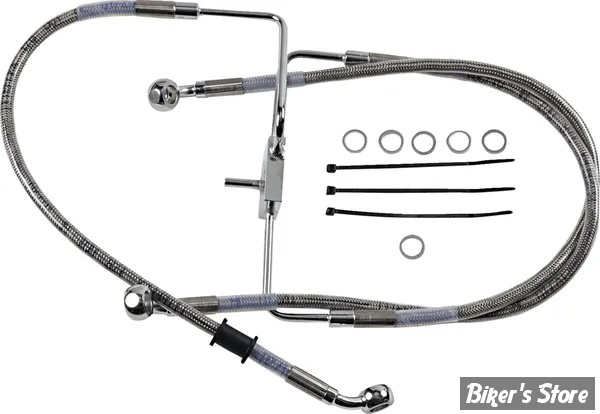 DURITE DE FREIN AVANT - SPORTSTER 1200CX 16UP - LONGUEUR : +6 ( 89CM / 35") - OEM 41800566 - INOX - 618566-6