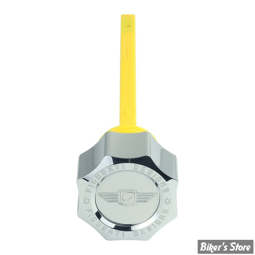 DOC A / PIÈCE N°103 - BOUCHON D'HUILE - OEM 62700136 - TOURING 2017UP - FIGURATI DESIGN - JAUGES D'HUILE FIGURATI DESIGNS EN INOX - FINITION : ARGENT ROND - FD01-MAGDSM8-SM-SS