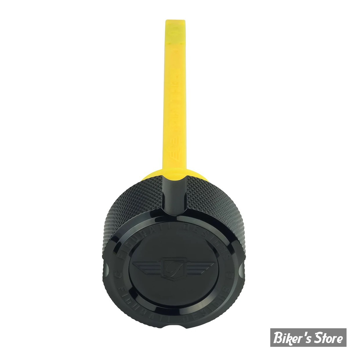 DOC A / PIÈCE N°103 - BOUCHON D'HUILE - OEM 62700136 - TOURING 2017UP - FIGURATI DESIGN - JAUGES D'HUILE FIGURATI DESIGNS EN INOX - FINITION : NOIR CRÊNELÉ - FD01-MAGDSM8-KN-BLK