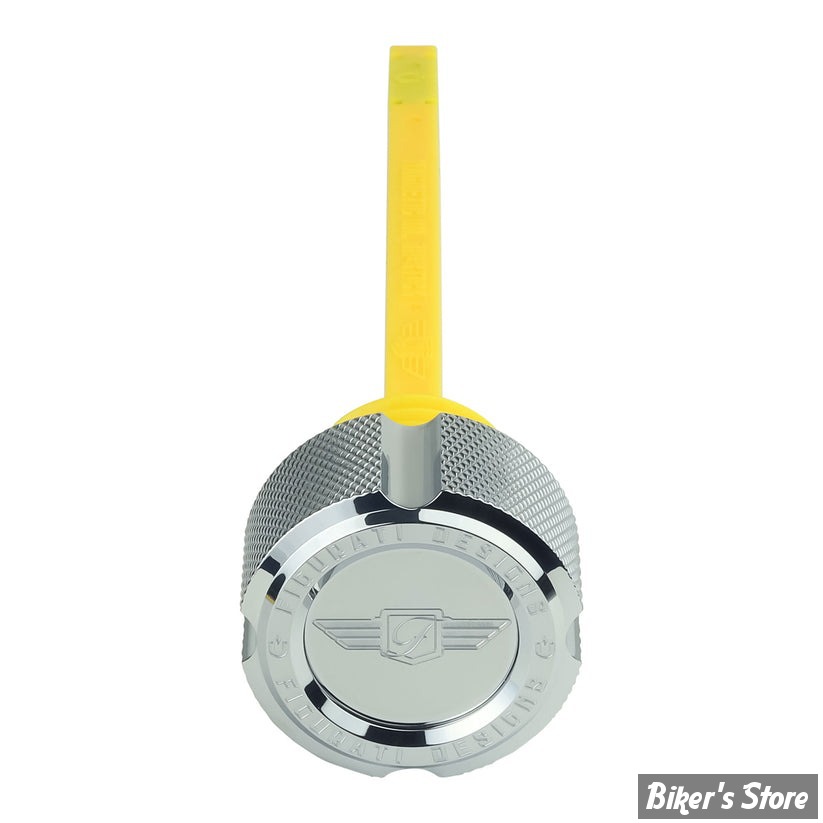 DOC A / PIÈCE N°103 - BOUCHON D'HUILE - OEM 62700136 - TOURING 2017UP - FIGURATI DESIGN - JAUGES D'HUILE FIGURATI DESIGNS EN INOX - FINITION : ARGENT CRÊNELÉ - FD01-MAGDSM8-KN-SS
