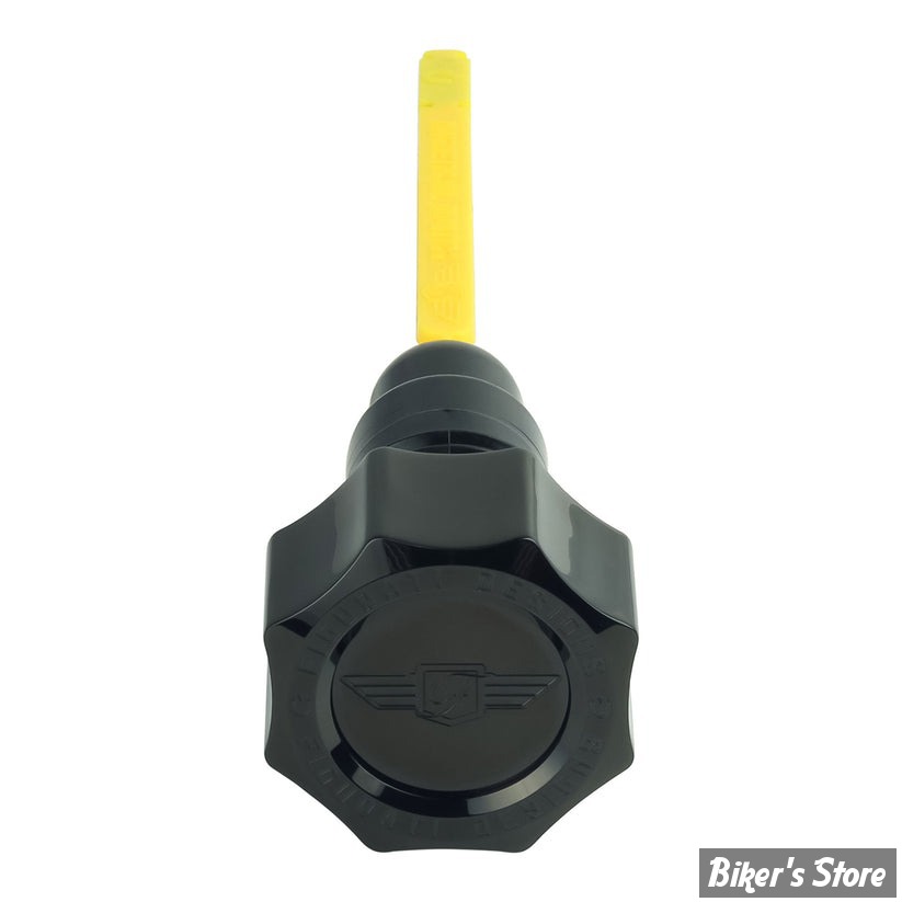 DOC A / PIÈCE N°103 - BOUCHON DE RÉSERVOIR D'HUILE - TOURING 07/16 -  OEM 62849-07A - FIGURATI DESIGN - FINITION INOX : NOIR ROND - FD01-MAGDSTC-SM-BLK