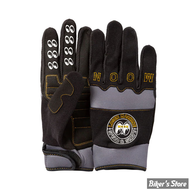 GANTS - LOSER MACHINE - MOONEYES GOOD LUCK - NOIR - TAILLE M 