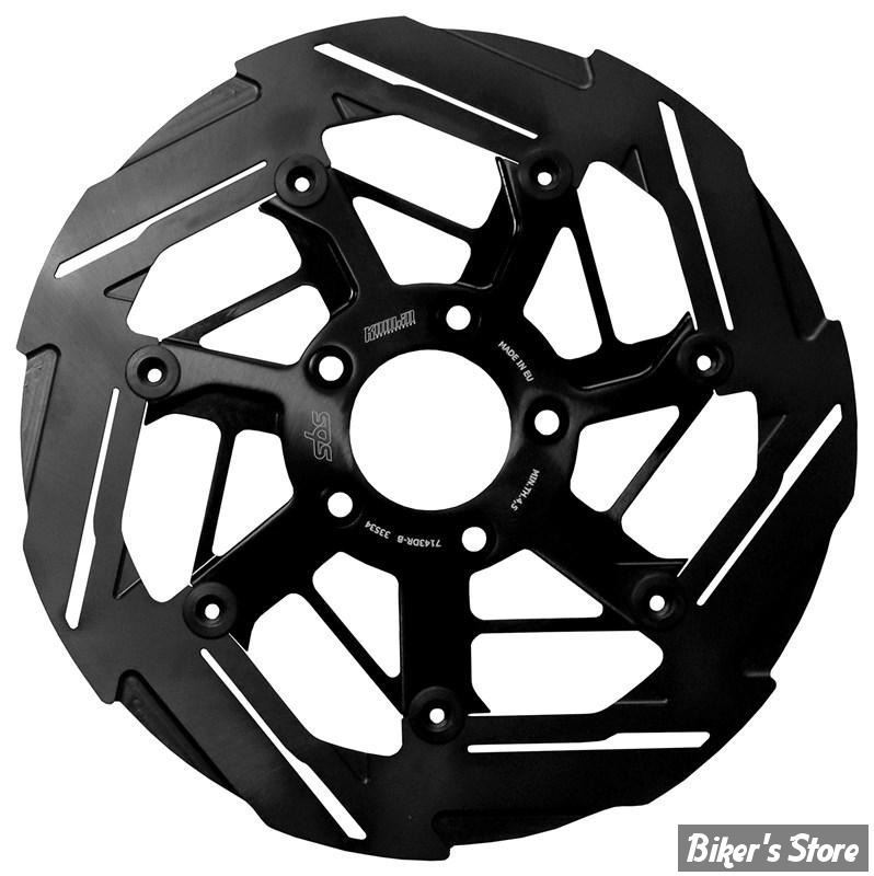 - ECLATE DF -  PIECE N° 01 -  DISQUE AVANT 11.8" - OEM 41808-08 - FLOTTANT - FRED KODLIN / SBS - X KODLIN - 7 RAYONS -  CÔTÉ : DROIT / FINITION : NOIR - 7143DR-B