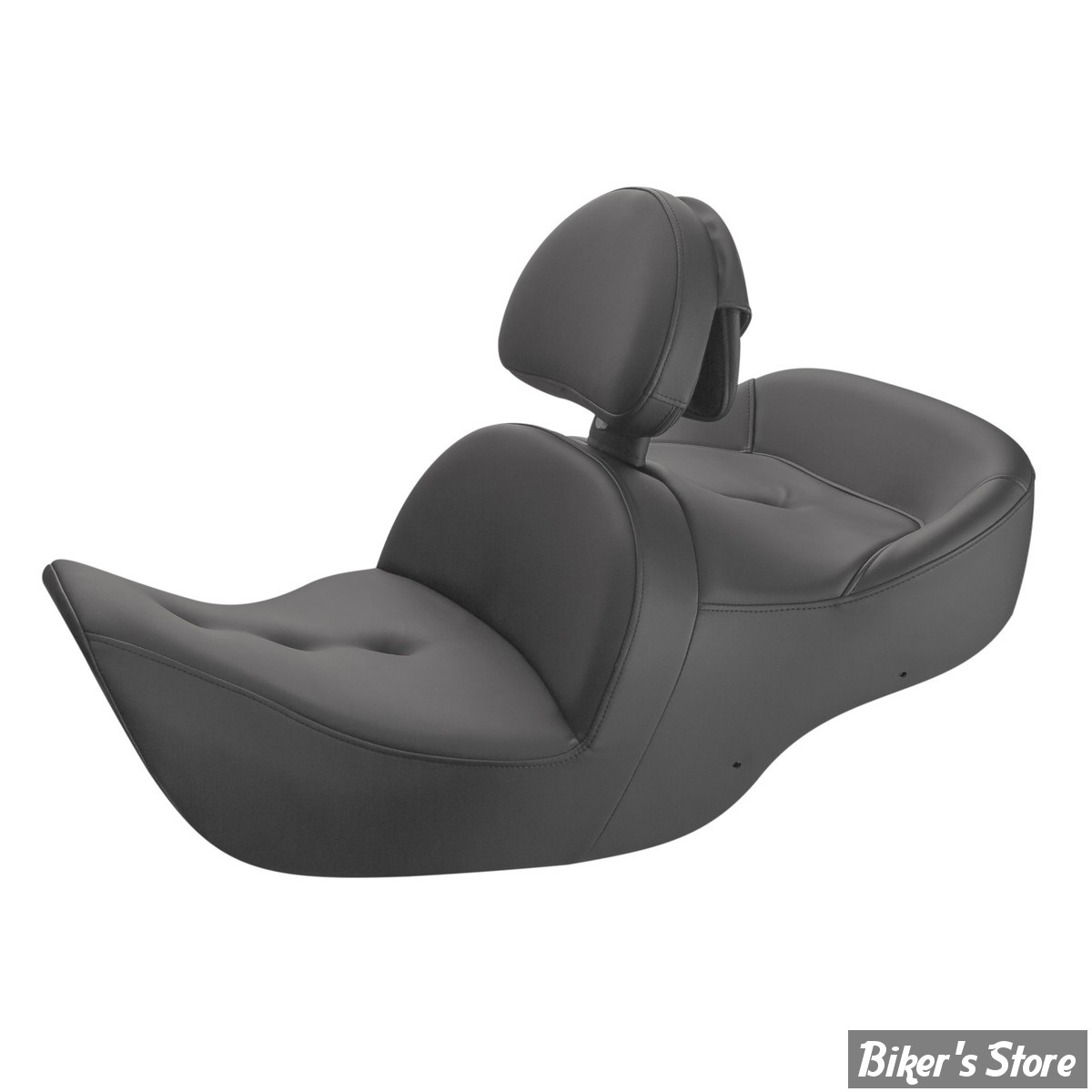 SELLE DUO SADDLEMEN - HONDA GOLDWING GL1800 01/10 - GL1800 ROADSOFA™ PT SEAT - AVEC DOSSIER CONDUCTEUR - NOIR - H01-07-181BR