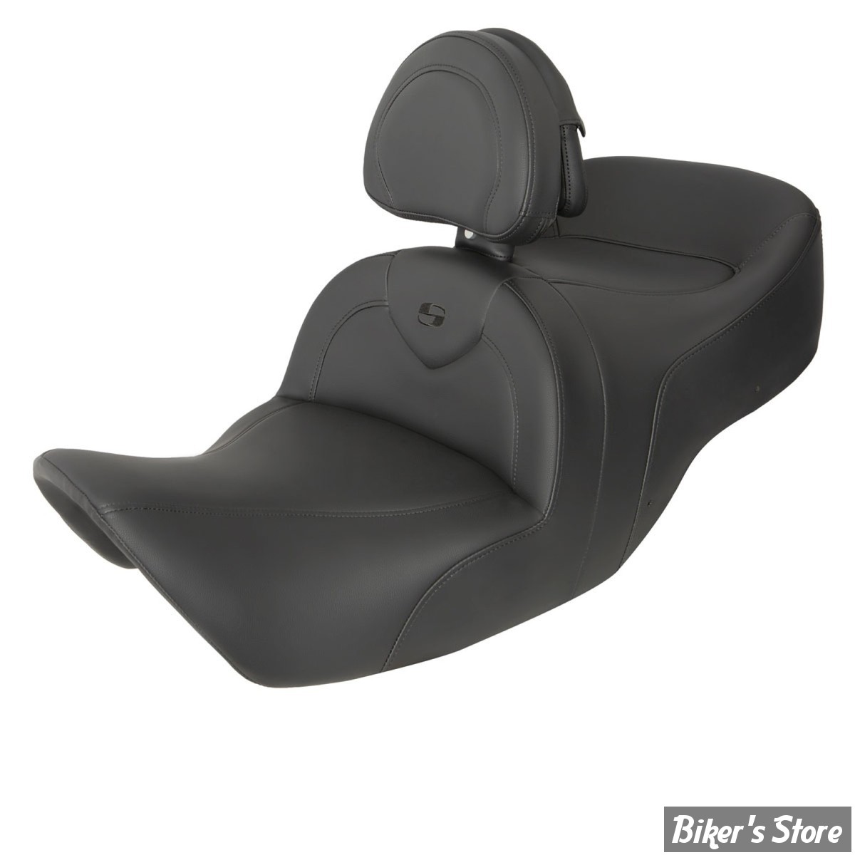 SELLE DUO SADDLEMEN - HONDA GOLDWING GL1800 01/10 - GL1800 ROADSOFA™ SEAT - AVEC DOSSIER CONDUCTEUR - NOIR - H01-07-187BR