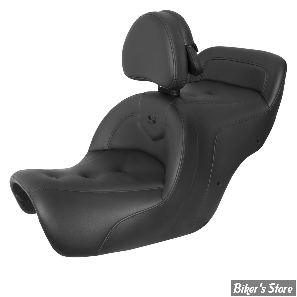 SELLE DUO SADDLEMEN - HONDA GOLDWING GL1500 - GL1500 ROADSOFA PT ™ SEAT - SANS DOSSIER CONDUCTEUR - NOIR - ROADSOFA™ PT SEAT WITH DRIVER'S BACKREST - H88-07-181BR