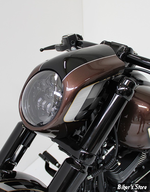 3.5& DOUBLE PHARE De Moto Lumière Feux Avant H4 Ampoule For Harley Softail 86-13 EUR 44,94