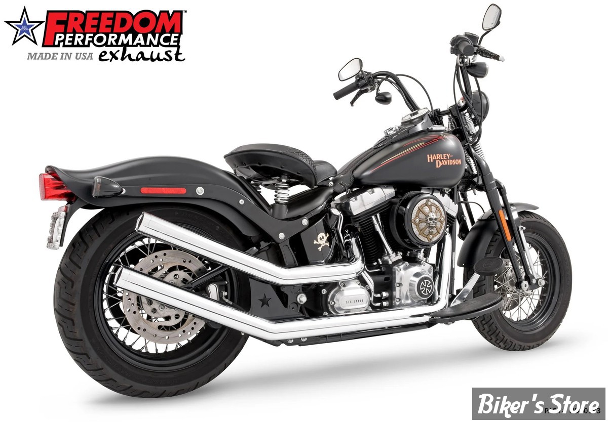 - Echappement - Freedom Performance - Upswept Star - Softail 86/17 - Chrome - HD00183