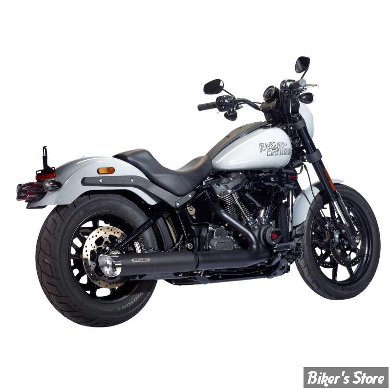 - SILENCIEUX - MILLER - SOFTAIL FXLRST 2025UP - LIBERTY - EMBOUT : SLASH CUT : POLI  / CORPS : NOIR - EURO 5+ -  HD-LRST-21-X57.08