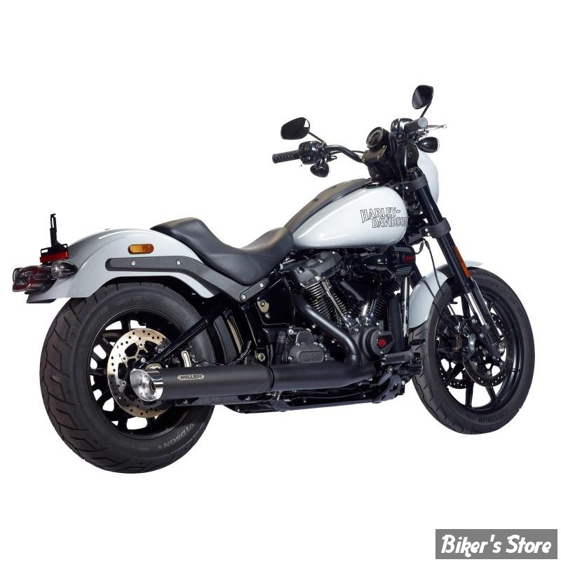 - SILENCIEUX - MILLER - SOFTAIL FXLRS 2025UP - LIBERTY - EMBOUT : SLASH CUT : POLI  / CORPS : NOIR - EURO 5+ - HD-LRS-21-X57.08