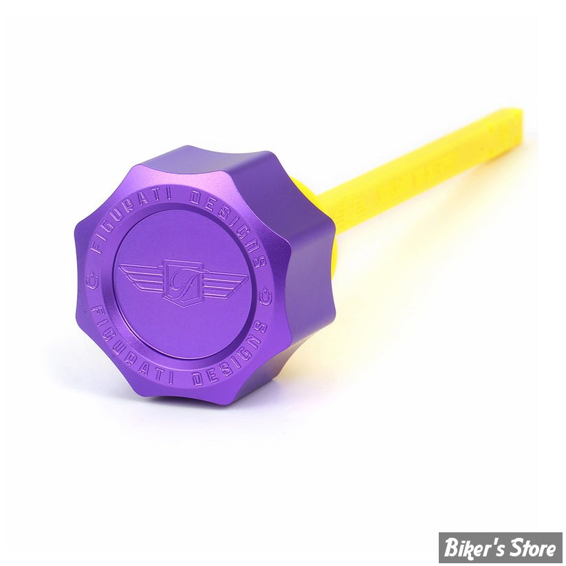 DOC A / PIÈCE N°103 - BOUCHON D'HUILE - OEM 62700136 - TOURING 2017UP - FIGURATI DESIGN - ALUMINIUM - FINITION : VIOLET ROND - FDP01-M8SM-P