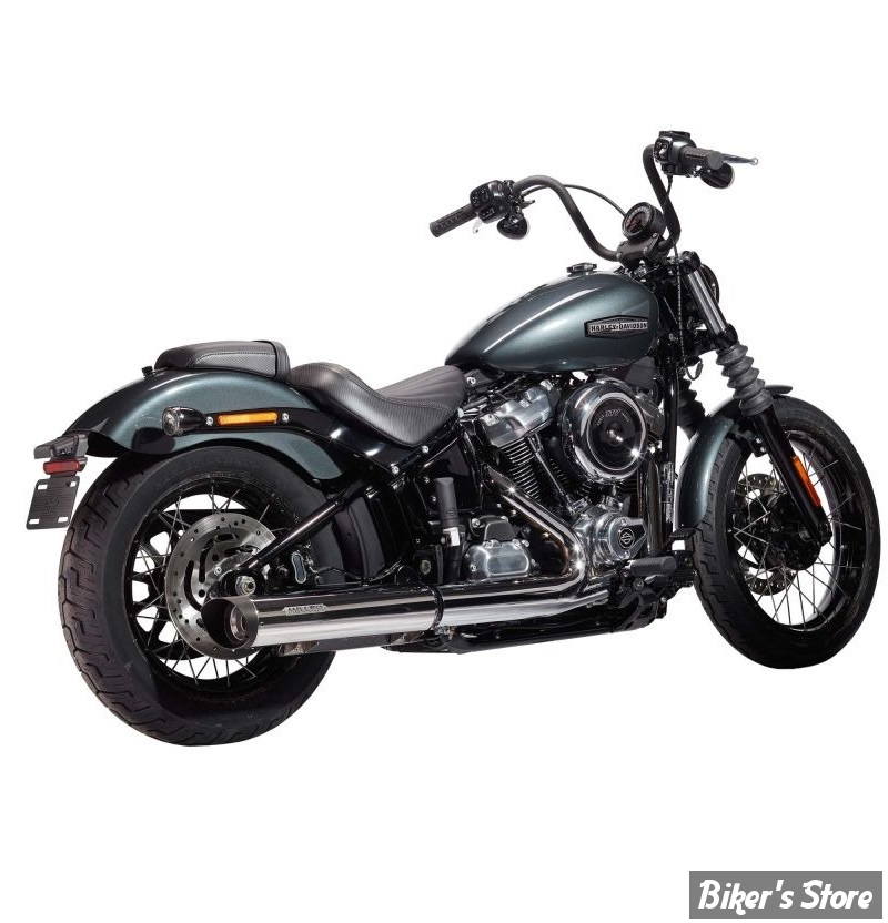 - SILENCIEUX - MILLER - SOFTAIL FXLRST 2025UP - LIBERTY - EMBOUT : SLASH CUT : NOIR  / CORPS : POLI - EURO 5+ - HD-LRST-21-X57.03