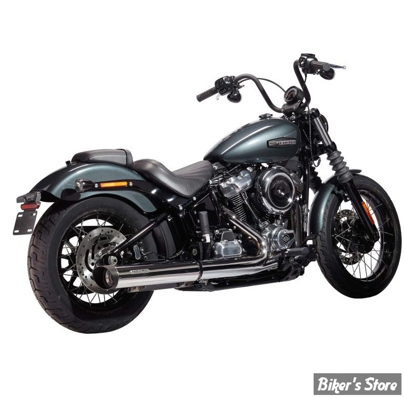 - SILENCIEUX - MILLER - SOFTAIL FXLRS 2025UP - LIBERTY - EMBOUT : SLASH CUT : NOIR  / CORPS : POLI - EURO 5+ -  HD-LRS-21-X57.03