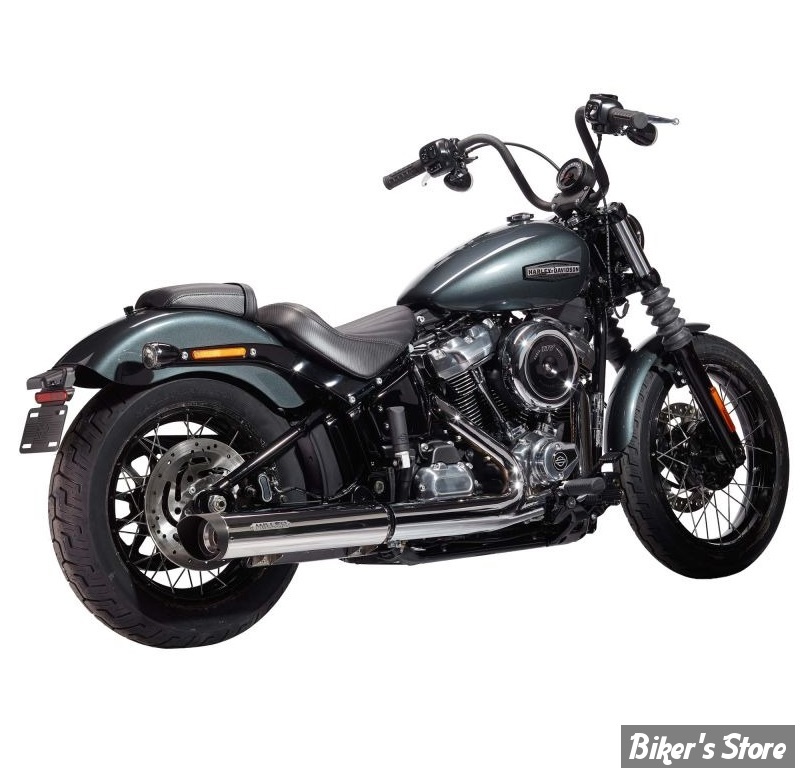 - SILENCIEUX - MILLER - SOFTAIL FXBB 2025UP - LIBERTY - EMBOUT : SLASH CUT : NOIR  / CORPS : POLI - EURO 5+ - HD-SB-21-X57.03