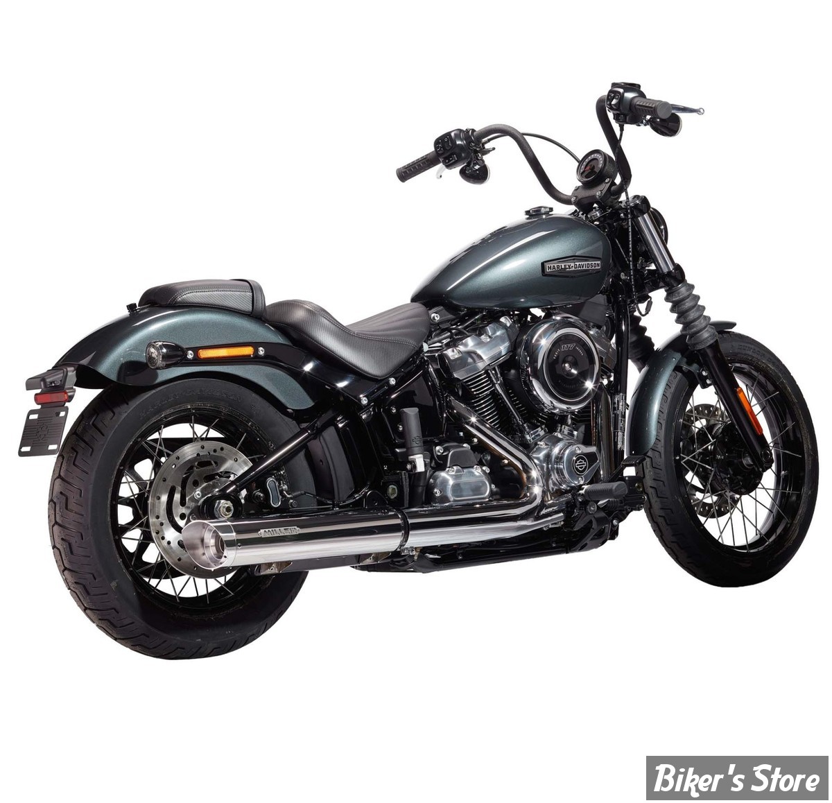 - SILENCIEUX - MILLER - SOFTAIL FLHC 2025UP - LIBERTY - EMBOUT : SLASH CUT : POLI  / CORPS : POLI - EURO 5+ -  HD-HC-21-X57.02