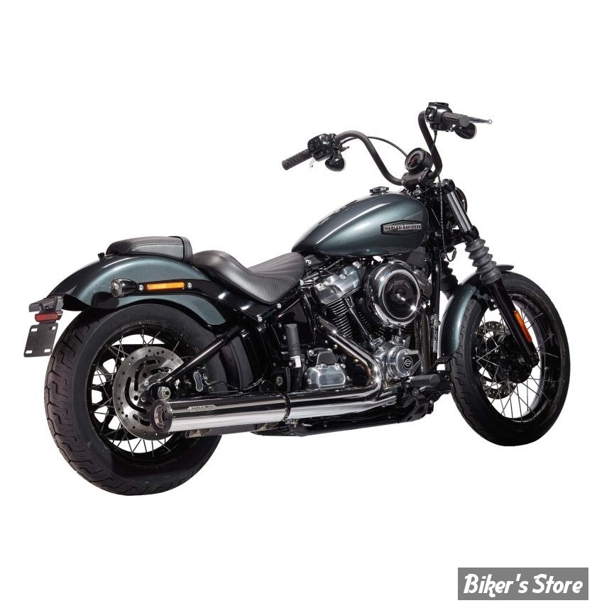 - SILENCIEUX - MILLER - SOFTAIL FLHC 2025UP - LIBERTY - EMBOUT : STANDART : NOIR  / CORPS : POLI - EURO 5+ -  HD-HC-21-X57.01