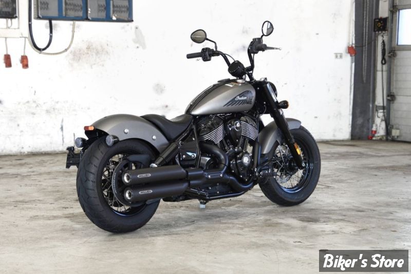 - SILENCIEUX - MILLER - Indian Chief Dark Horse / CHIEF BOBBER DARK HORSE 25UP - OMAHA II - EURO 5+ - EMBOUT : STANDARD : NOIR  / CORPS : NOIR -  IN-CH-DH-X54.07
