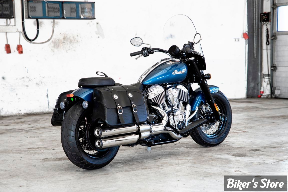 - SILENCIEUX - MILLER - Indian Super Chief Dark Horse / SUPER CHIEF LIMITED 25UP - OMAHA II - EURO 5+ - EMBOUT : STANDARD : NOIR  / CORPS : POLI -  IN-CH-LT-X54.01