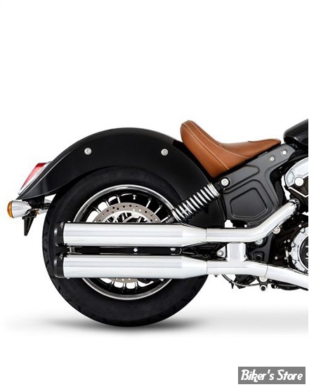 SILENCIEUX - INDIAN SCOUT 15UP - RINEHART RACING - 3.5" - CORPS : CHROME / EMBOUT : NOIR