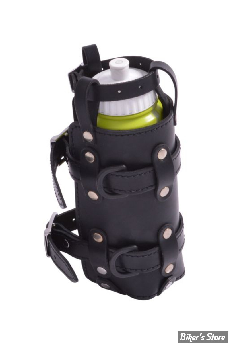Moto Essence Porte-bouteille Essence Cuir Moto - Compatible Bouteille 1,5L Avec Attaches Incluses Accessoire Moto Cuir